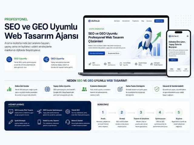 Hem Google Algoritmalarına Hem Yapay Zekâ Botlarına Uyumlu Profesyonel Web Tasarım